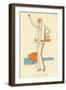 Vintage Haute Couture Beach Wear-null-Framed Art Print