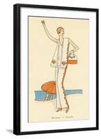 Vintage Haute Couture Beach Wear-null-Framed Art Print