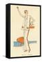 Vintage Haute Couture Beach Wear-null-Framed Stretched Canvas
