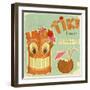 Vintage Hawaiian Postcard-elfivetrov-Framed Art Print