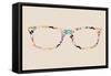 Vintage Hipster Icon Glasses-cienpies-Framed Stretched Canvas