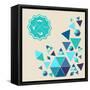 Vintage Hipster Label Icons with Geometric Elements-cienpies-Framed Stretched Canvas