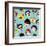 Vintage Hipsters Faces Pattern-cienpies-Framed Art Print