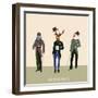 Vintage Hipsters Trendy Illustration-run4it-Framed Art Print