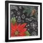 Vintage Holiday Chalk I-Mary Urban-Framed Art Print