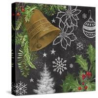 Vintage Holiday Chalk III-Mary Urban-Stretched Canvas