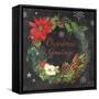 Vintage Holiday Chalk V-Mary Urban-Framed Stretched Canvas