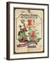 Vintage Hollyhock Seed Packet-null-Framed Giclee Print