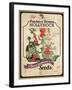 Vintage Hollyhock Seed Packet-null-Framed Giclee Print