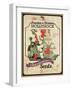 Vintage Hollyhock Seed Packet-null-Framed Giclee Print