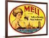 Vintage Honey Label-null-Framed Art Print