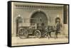 Vintage Horse-Drawn Fire Wagon-null-Framed Stretched Canvas