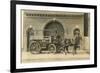 Vintage Horse-Drawn Fire Wagon-null-Framed Art Print