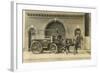 Vintage Horse-Drawn Fire Wagon-null-Framed Art Print