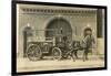 Vintage Horse-Drawn Fire Wagon-null-Framed Premium Giclee Print