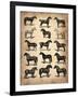 Vintage Horses Collection-NaxArt-Framed Art Print