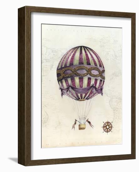 Vintage Hot Air Balloons I-Naomi McCavitt-Framed Art Print