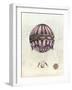 Vintage Hot Air Balloons I-Naomi McCavitt-Framed Art Print