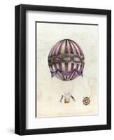 Vintage Hot Air Balloons I-Naomi McCavitt-Framed Art Print