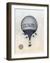 Vintage Hot Air Balloons II-Naomi McCavitt-Framed Art Print