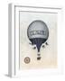 Vintage Hot Air Balloons II-Naomi McCavitt-Framed Art Print