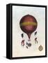 Vintage Hot Air Balloons III-Naomi McCavitt-Framed Stretched Canvas