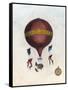 Vintage Hot Air Balloons III-Naomi McCavitt-Framed Stretched Canvas