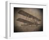 Vintage Image of a Biplane Parked on the Grass-null-Framed Art Print