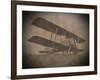 Vintage Image of a Biplane Parked on the Grass-null-Framed Art Print