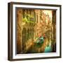 Vintage Image of Venetian Canals-javarman-Framed Photographic Print