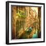 Vintage Image of Venetian Canals-javarman-Framed Photographic Print