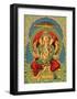 Vintage Indian Bazaar, Ganesha-null-Framed Art Print