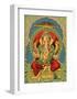 Vintage Indian Bazaar, Ganesha-null-Framed Art Print