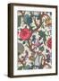 Vintage Jacobean Floral II-Baxter Mill Archive-Framed Art Print