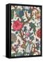 Vintage Jacobean Floral II-Baxter Mill Archive-Framed Stretched Canvas