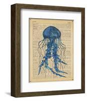 Vintage Jellyfish-Sparx Studio-Framed Art Print