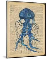 Vintage Jellyfish-Sparx Studio-Mounted Art Print