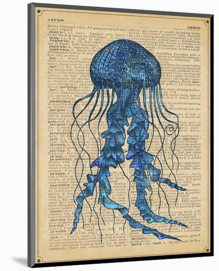 Vintage Jellyfish-Sparx Studio-Mounted Art Print