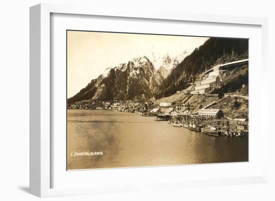 Vintage Juneau-null-Framed Art Print