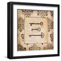 Vintage Keys II-Tiffany Hakimipour-Framed Art Print