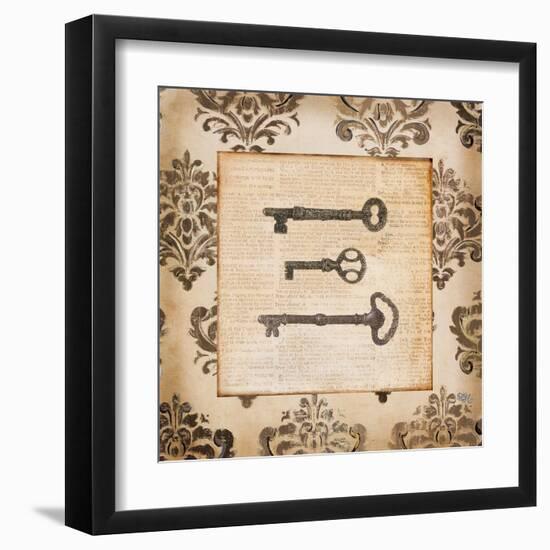 Vintage Keys II-Tiffany Hakimipour-Framed Art Print