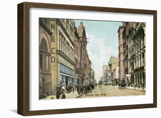 Vintage King Street, Toronto, Ontario-null-Framed Art Print