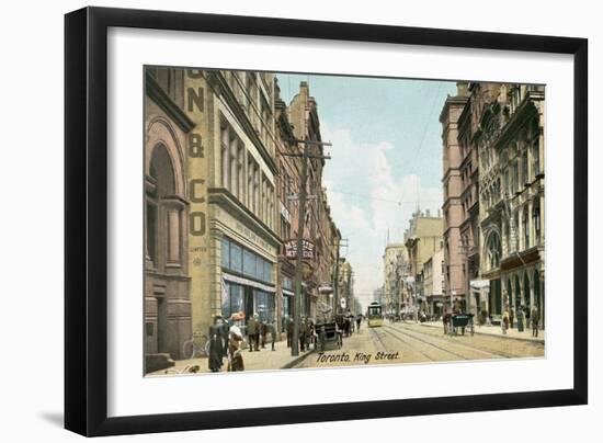 Vintage King Street, Toronto, Ontario-null-Framed Art Print