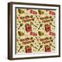 Vintage Kitchen Pattern-Julie Goonan-Framed Giclee Print