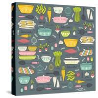 Vintage Kitchen-Elizabeth Caldwell-Stretched Canvas