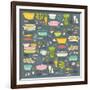 Vintage Kitchen-Elizabeth Caldwell-Framed Giclee Print