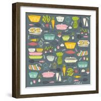 Vintage Kitchen-Elizabeth Caldwell-Framed Giclee Print