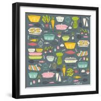 Vintage Kitchen-Elizabeth Caldwell-Framed Giclee Print