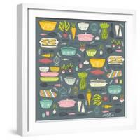 Vintage Kitchen-Elizabeth Caldwell-Framed Giclee Print