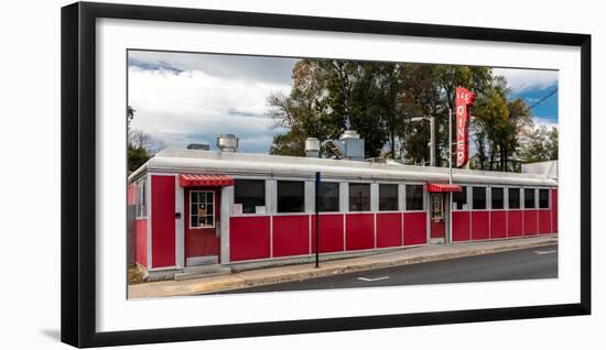Vintage L & S Red Diner, Harrisonburg, Virginia-null-Framed Photographic Print